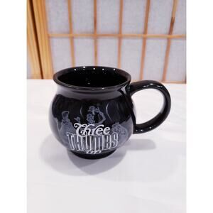 DISNEY THE HAUNTED MANSION CAULDRON MUG NW HITCHHIKING GHOSTS THREE THUMBS UP